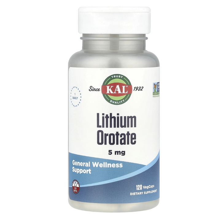 Kal - Lithium Orotate 5 mg. - 120 Vegetable Capsule(s)