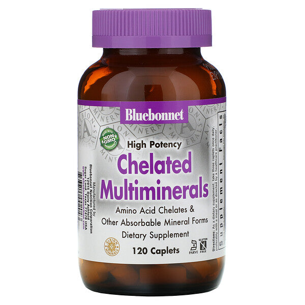 Bluebonnet Nutrition - Chelated Multiminerals - 120 Caplets