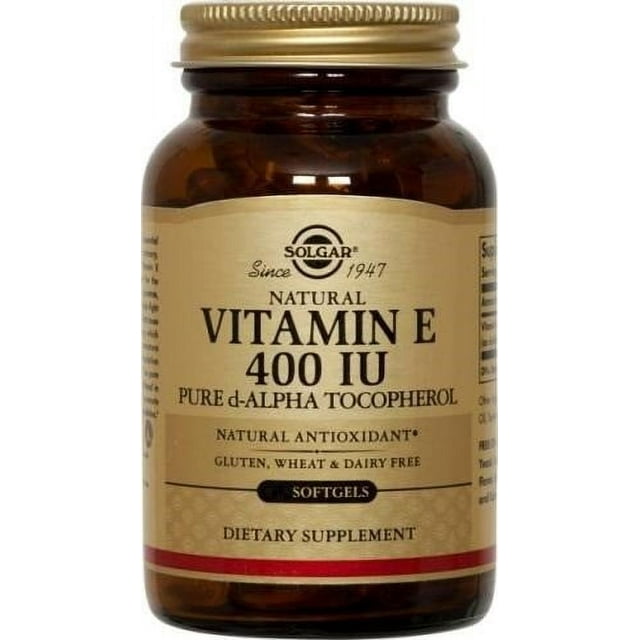 Solgar - Vitamin E Pure d Alpha Tocopherol 400 IU - 250 Softgels