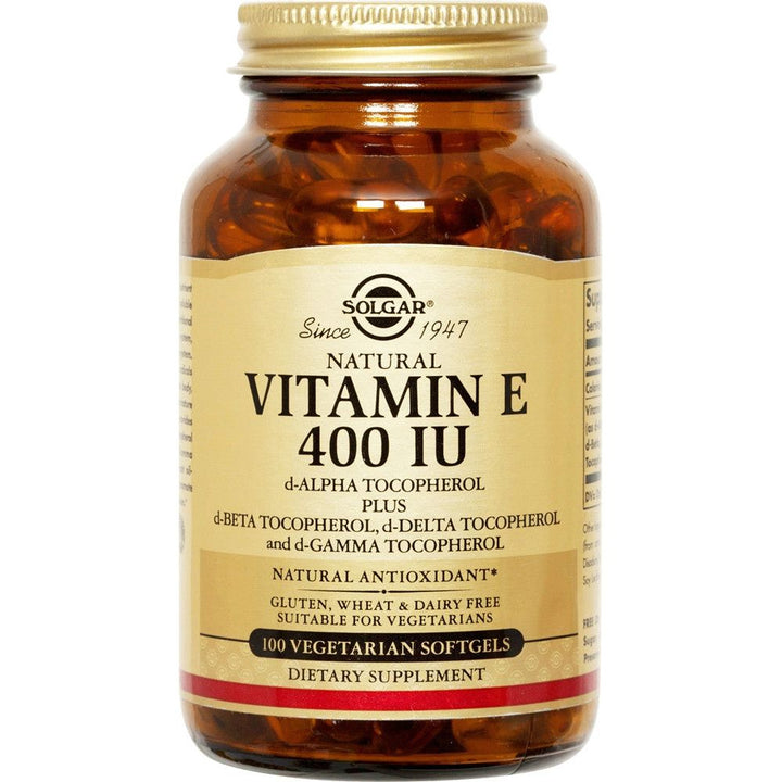 Solgar - Vitamin E d Alpha Tocopherol 400 IU - 100 Vegetarian Softgels