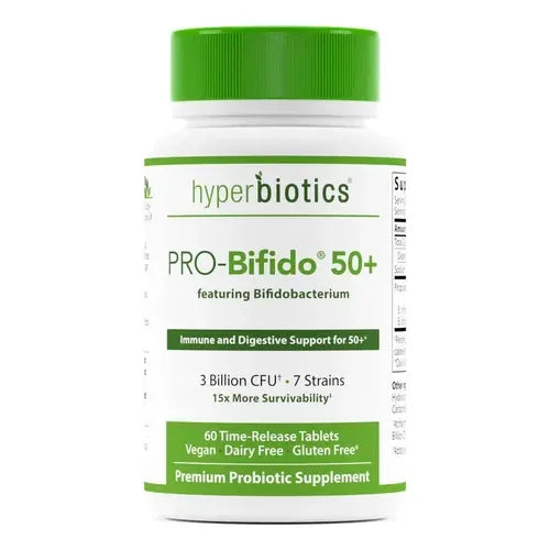 Hyperbiotics - PRO-Bifido Probiotic Support for Ages 50+ 3 Billion CFU - 60 Tablets