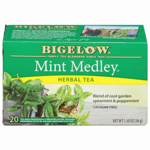 Bigelow Tea - Herb Tea All Natural Caffeine Free Mint Medley - 20 Tea Bags
