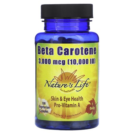 Nature's Life Beta Carotene 10,000 IU 100 Softgels   PN  00553