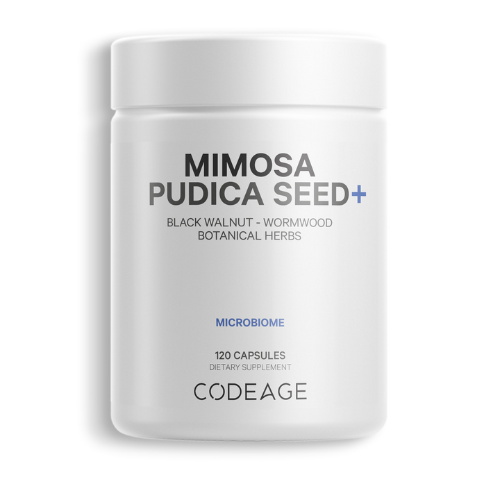 Codeage - Amen Mimosa Pudica Seed Capsules - 2 Month Supply - Organic Mimosa Pudica - 120 Vegetable Capsule(s)