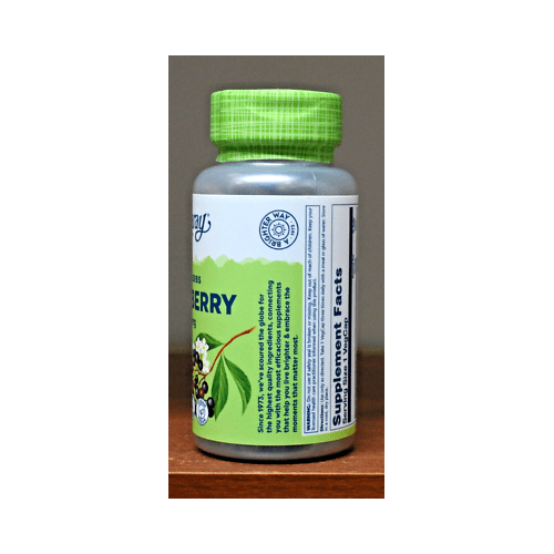 Solaray - Elderberry Sambucus Nigra 450 mg. - 100 Capsules - 2 Pack