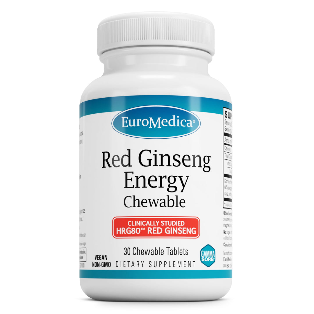 Euromedica Red Ginseng Energey 30 Chewable Tablets