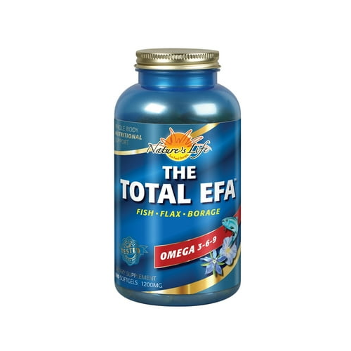 Nature's Life The Total EFA 1200mg Omega 3-6-9 180 Softgels PN