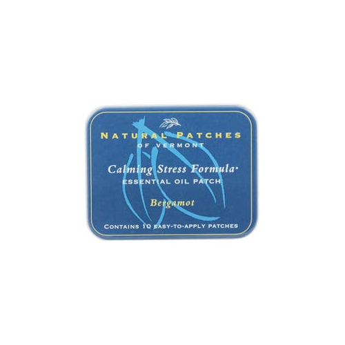 Natural Patches of Vermont - Calming Stress Formula Essential Oil Body Patches Bergamot - 10 Patch(es) Formerly Naturopatch