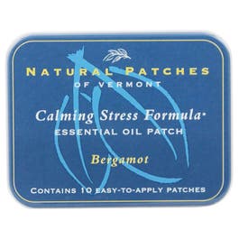 Natural Patches of Vermont - Calming Stress Formula Essential Oil Body Patches Bergamot - 10 Patch(es) Formerly Naturopatch