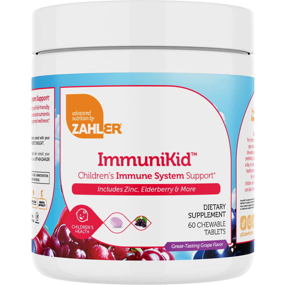 Zahler - ImmuniKid Children's Immune System Support Grape Flavor - 60 Chewable Tablets