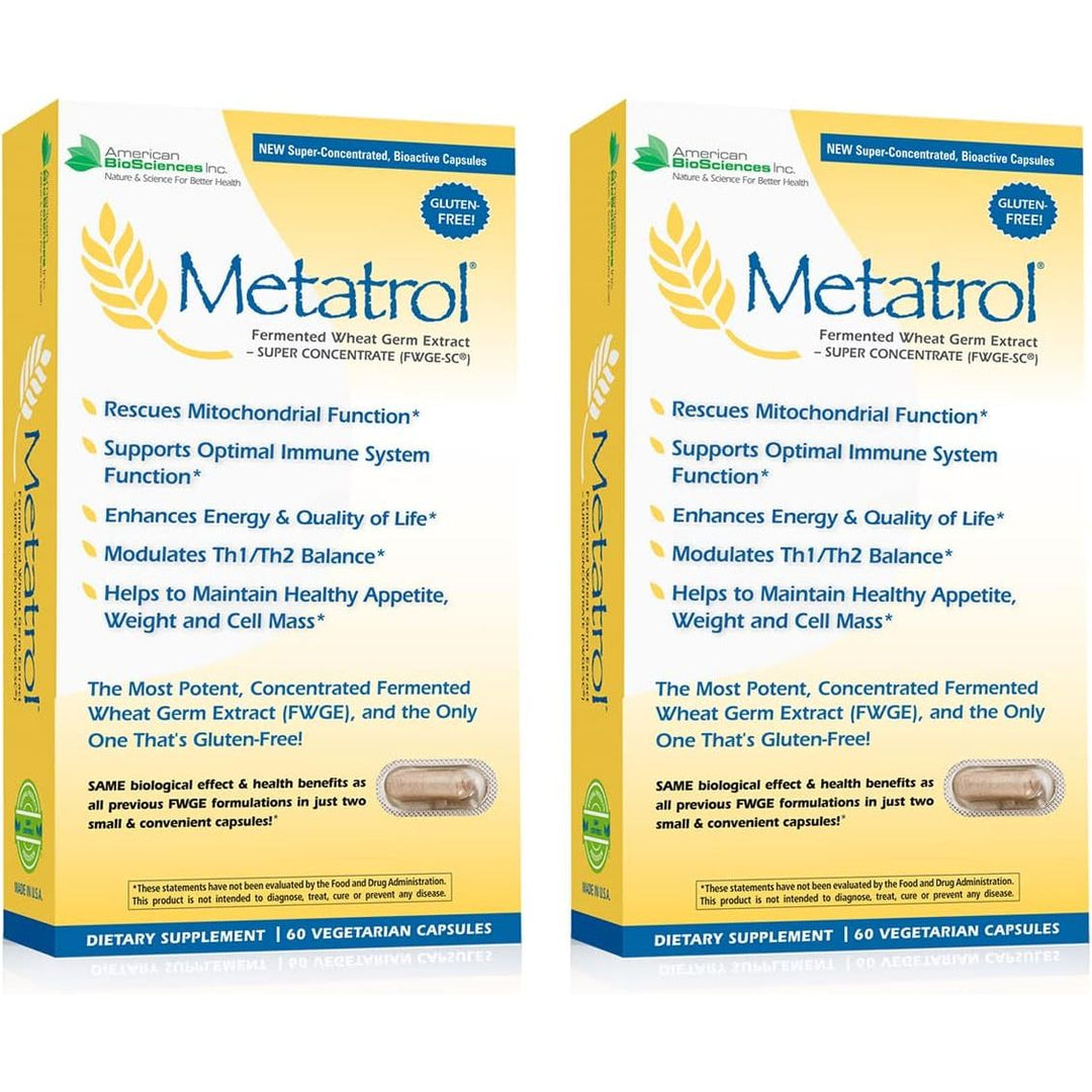 American BioSciences - Metatrol Fermented Wheat Germ Extract - 60 Vcaps - 2 Pack