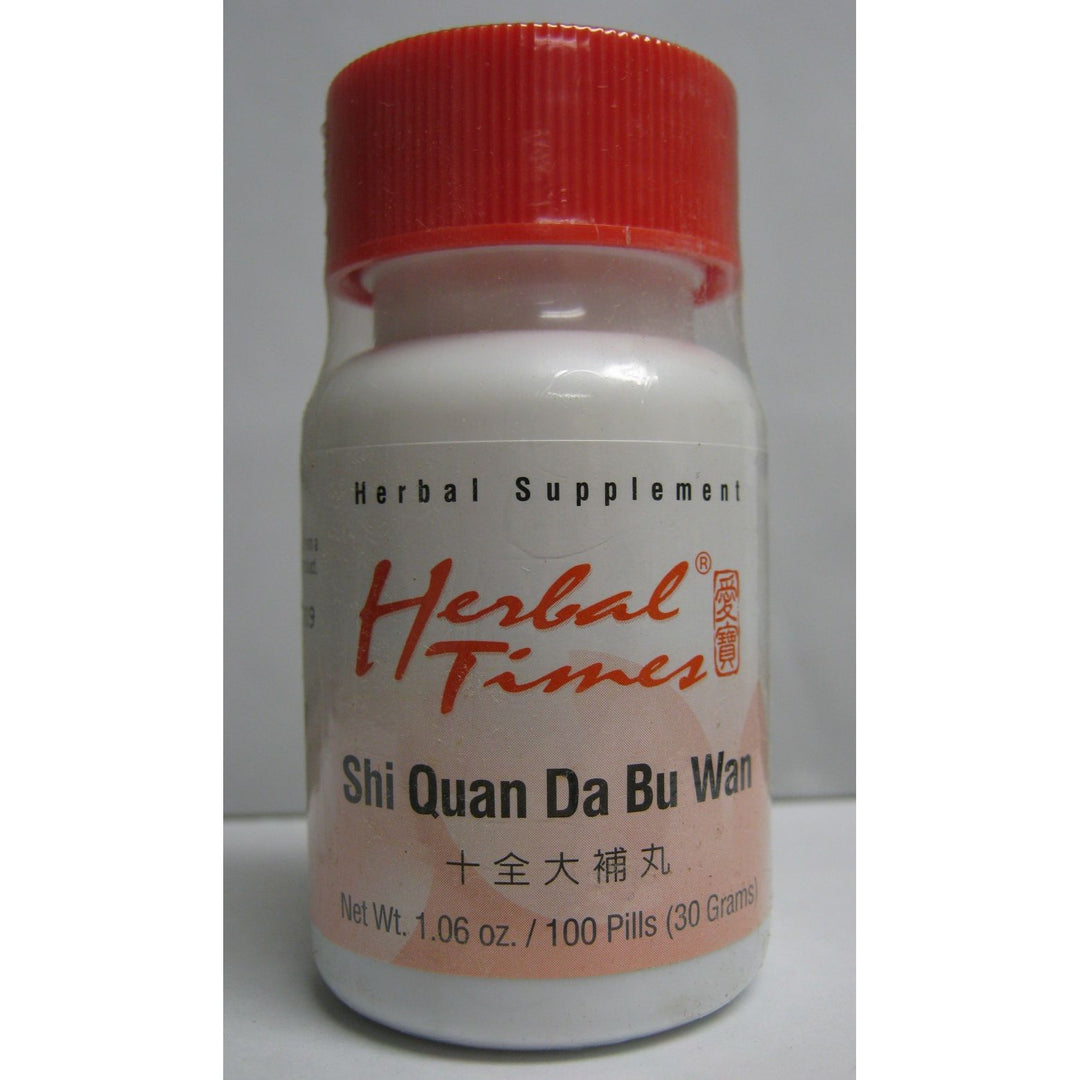 Nuherb Herbal Times Shi Quan Da Bu Wan 100 Teapills