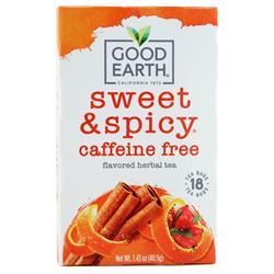 Good Earth Teas - Sweet & Spicy Herbal Tea Blend Caffeine Free - 18 Tea Bags - 3 Pack