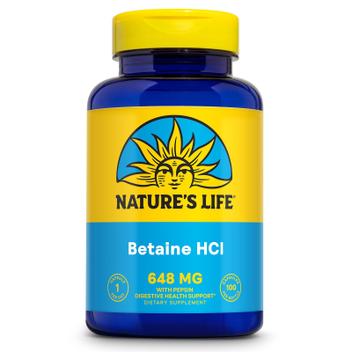 Nature's Life Betaine HCL 100 Tablets - 2 Pack