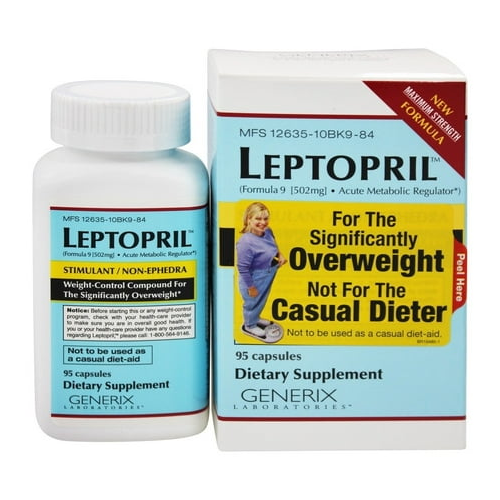 Generix Laboratories - Leptopril Weight Control Compound for The Significantly Overweight - 95 Capsules