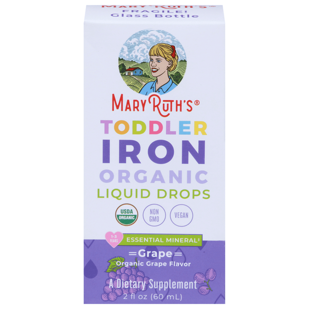 MaryRuth Organics - Organic Toddler Iron Liquid Drops Grape - 2 fl. oz.