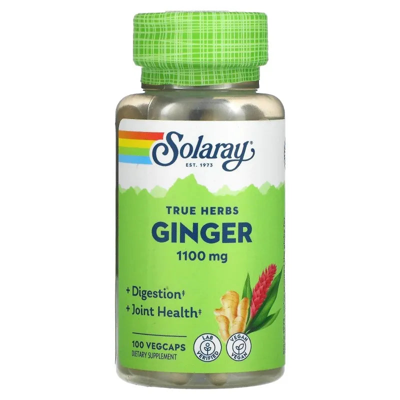 Solaray Ginger Root 550mg 100 Vcaps - 2 Pack