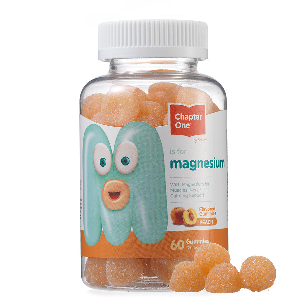 Zahler - Chapter One Magnesium Gummies for Kids Peach Flavored - 60 Gummies