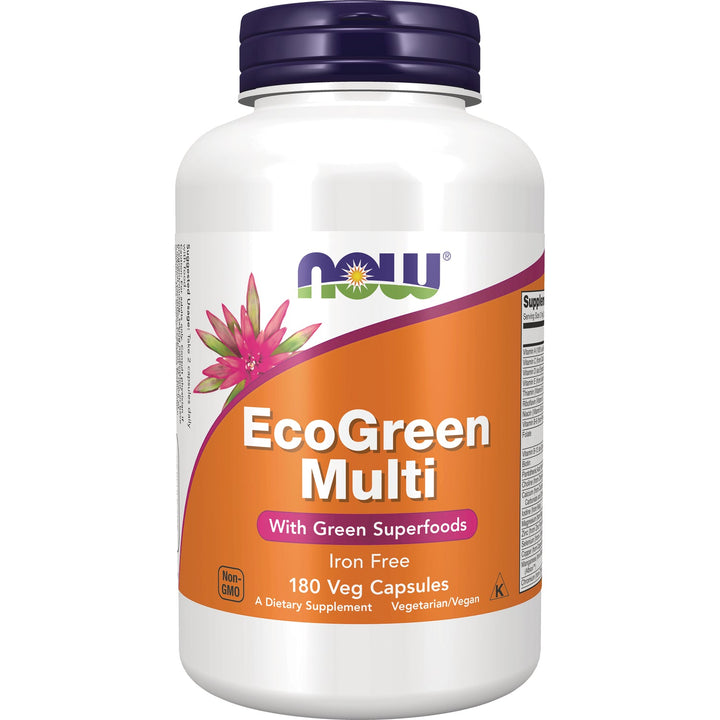 Now Foods EcoGreen Multi Vitamin 180 Vcaps - 3788 - 2 Pack