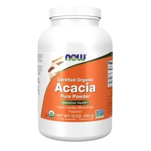 Now Foods Certified Organic Acacia Fiber Powder 12 Oz - 5905 - 3 Pack