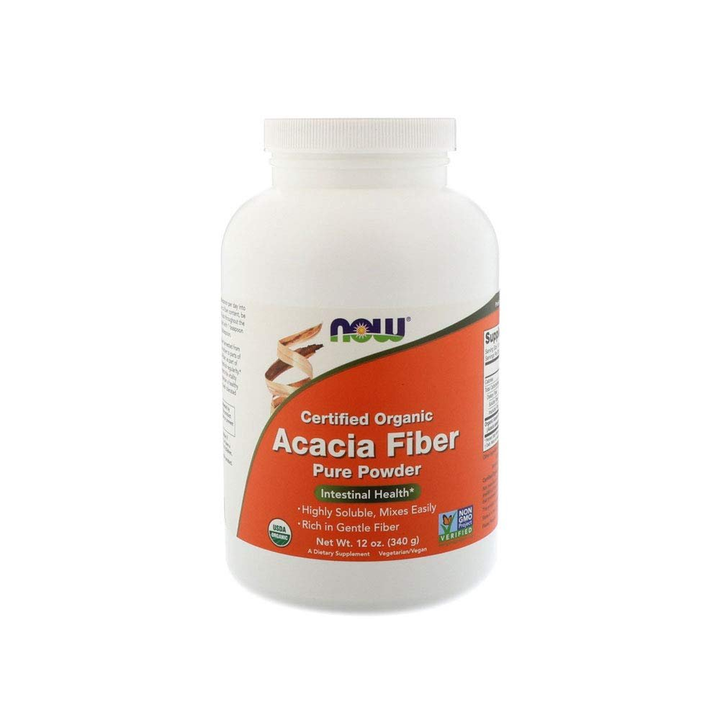Now Foods Certified Organic Acacia Fiber Powder 12 Oz - 5905 - 3 Pack