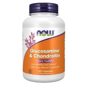 Now Foods Glucosamine & Chondroitin with Trace Minerals 120 Vcaps - 3228 - 2 Pack