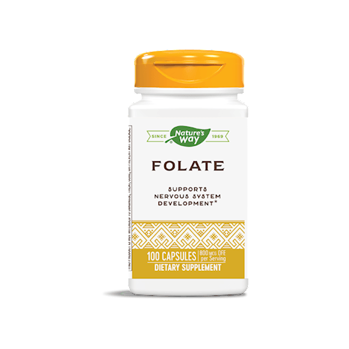 Nature's Way Folate Folic Acid 100 Capsules