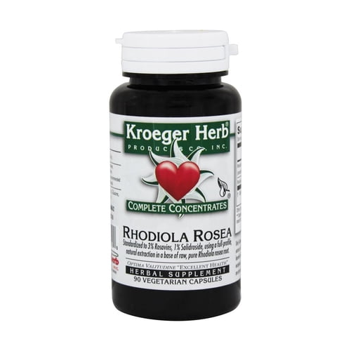 Kroeger Herbs - Rhodiola Rosea Complete Concentrate - 90 Vegetarian Capsules