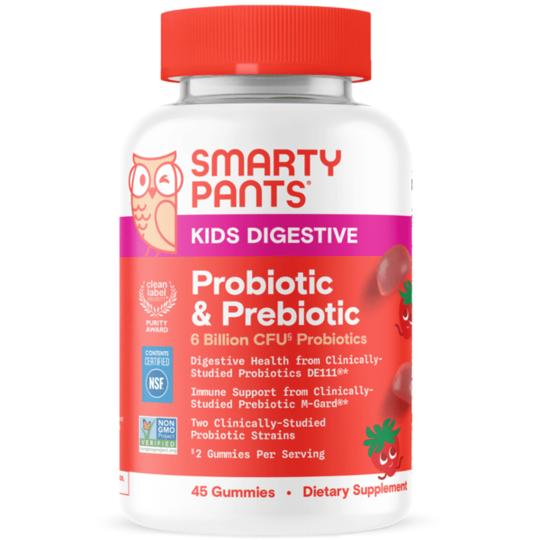 SmartyPants - Kids Prebiotic & Probiotic Immunity Formula Strawberry Creme 4 Billion CFU - 45 Gummies