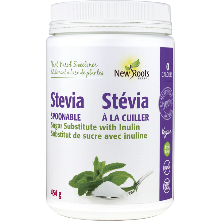 New Roots Herbal Stevia Sugar Spoonable 454 Grams