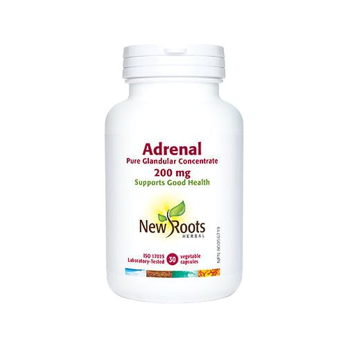 New Roots Herbal Adrenal Pure Glandular Concenrate · 200 mg 90 Capsules