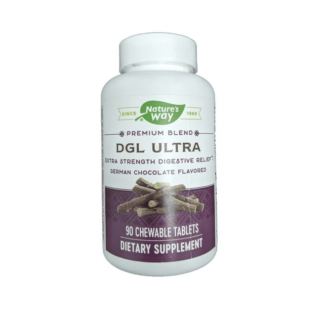 Nature's Way DGL Ultra 90 Chewable Tablets - 2 Pack