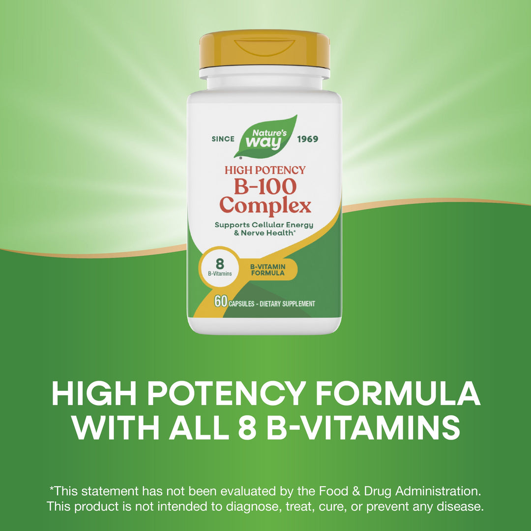 Nature's Way Vitamin B-100 Complex 60 Capsules