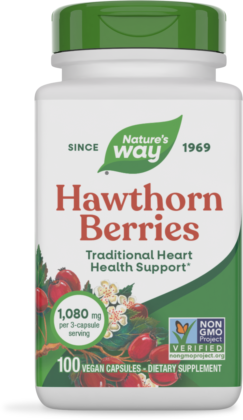 Nature's Way Hawthorn Berries 100 Vcaps - 14100 - 2 Pack