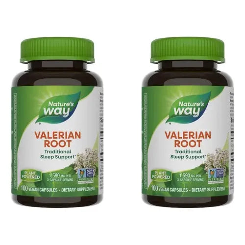 Nature's Way Valerian Root 100 Vcaps - 2 Pack