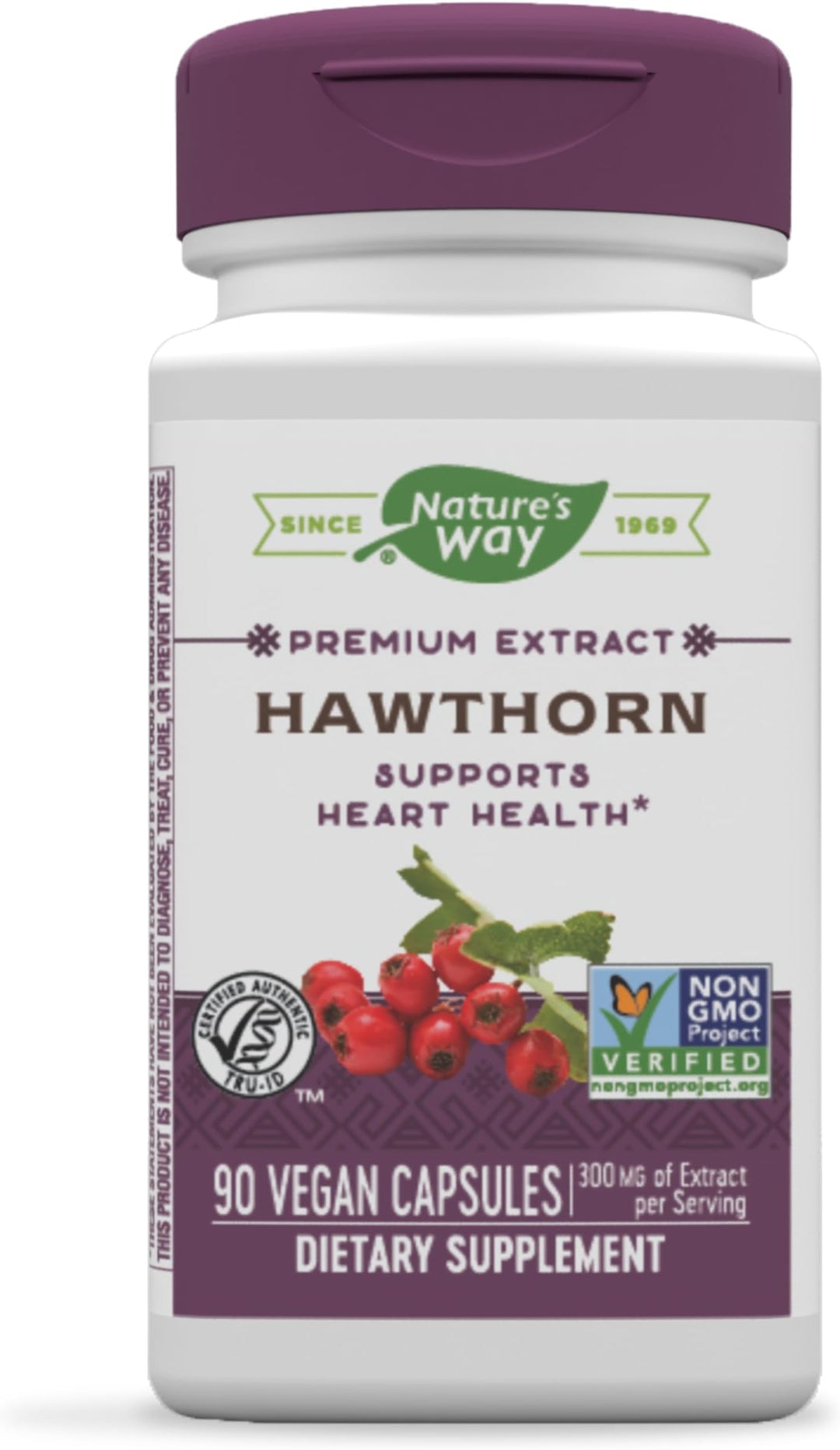 Nature's Way Hawthorn Extract 90 Vcaps - 2 Pack