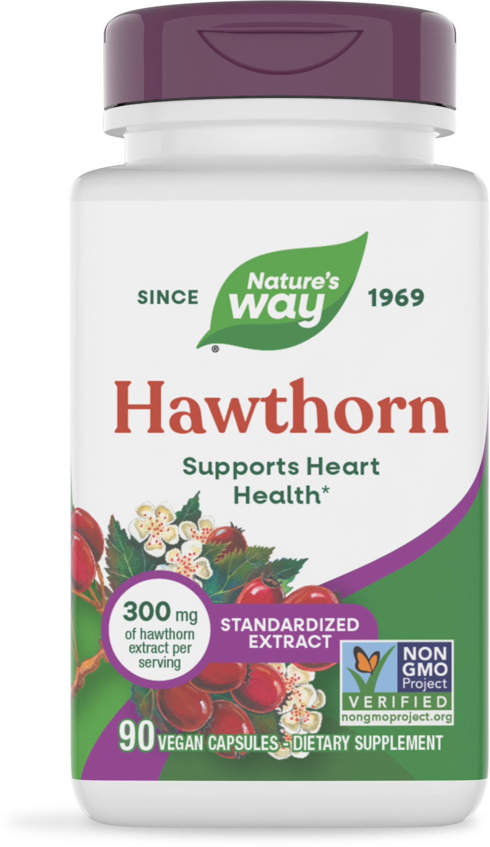 Nature's Way Hawthorn Extract 90 Vcaps - 3 Pack