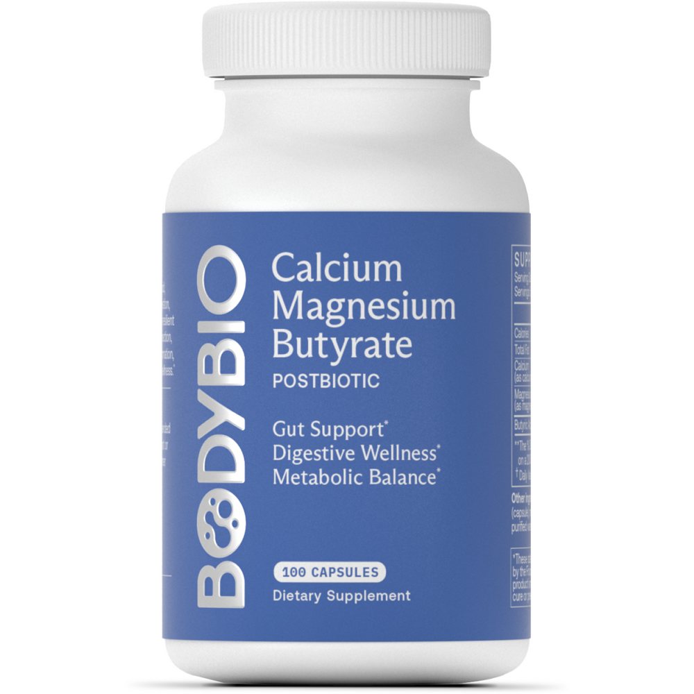 BodyBio Calcium Magnesium Butyrate 250 Capsules