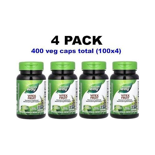 Nature's Way Vitex Fruit 100 Vcaps - 4 Pack