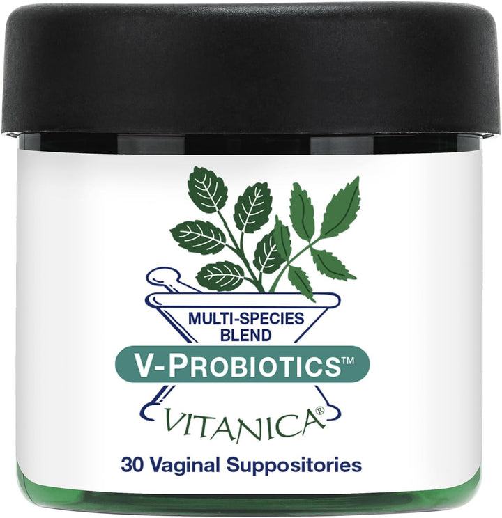 Vitanica V-Probiotics - Vaginal Probiotics for Women - Vaginal Suppositories with Lactobacillus Rhamnosus, Gasseri &amp; More - Women&