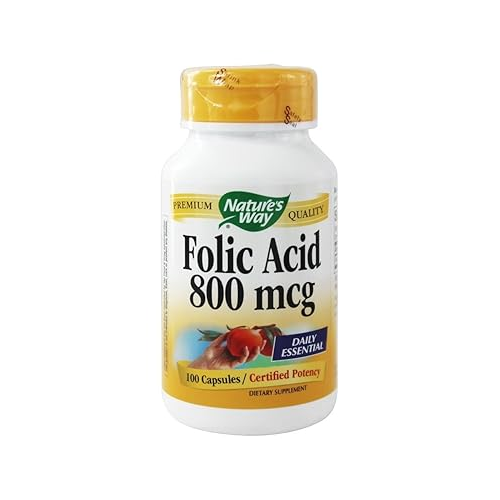 Nature's Way Folic Acid 800mcg 100 Capsules