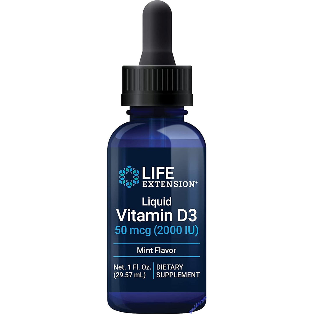Life Extension Liquid Vitamin D3 50mcg(2000IU) - Vitamin D Supplement Unflavored Drops for Immune Support, Bone and Heart Health ? Gluten-Free, Non-GMO ? Net 1 fl. Oz. (29.57mL) - 850 Servings