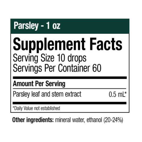 NutraMedix Parsley Herbal Supplement - Parsley Leaf and Stem Extract - Antioxidant Support, Body Detox & Cleanse (1oz / 30ml)