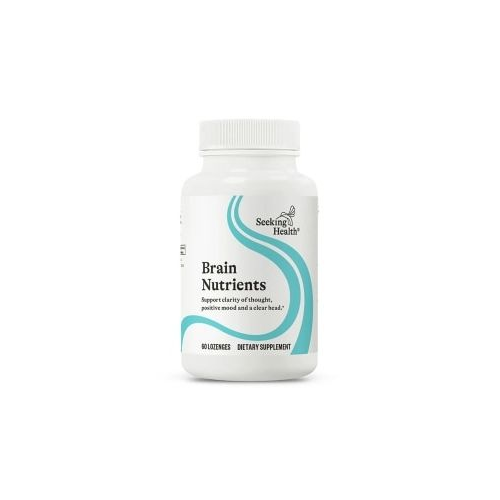 Seeking Health Brain Nutrients, Brain Fog and Memory Support, Cognitive Function and Energy Support, Focus and Concentration Supplement (60 lozenges)