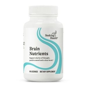 Seeking Health Brain Nutrients, Brain Fog and Memory Support, Cognitive Function and Energy Support, Focus and Concentration Supplement (60 lozenges)