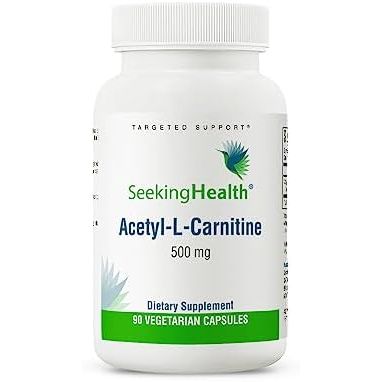 Seeking Health Acetyl-L-Carnitine - Acetyl-L-Carnitine Supplement - Supports Energy, Healthy Fat Metabolism, & Memory Health - 500 mg, 90 Capsules