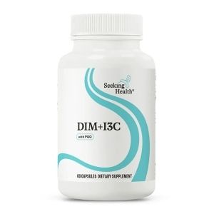 Seeking Health DIM + I3C, 400 mg Supplement, Supports Healthy Hormone Metabolism and Estrogen Balance for Women, Mood Support, Vegetarian (60 Capsules)*