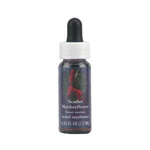 Flower Essence Scarlet Monkeyflower Herbal Supplement Dropper - 1 Oz
