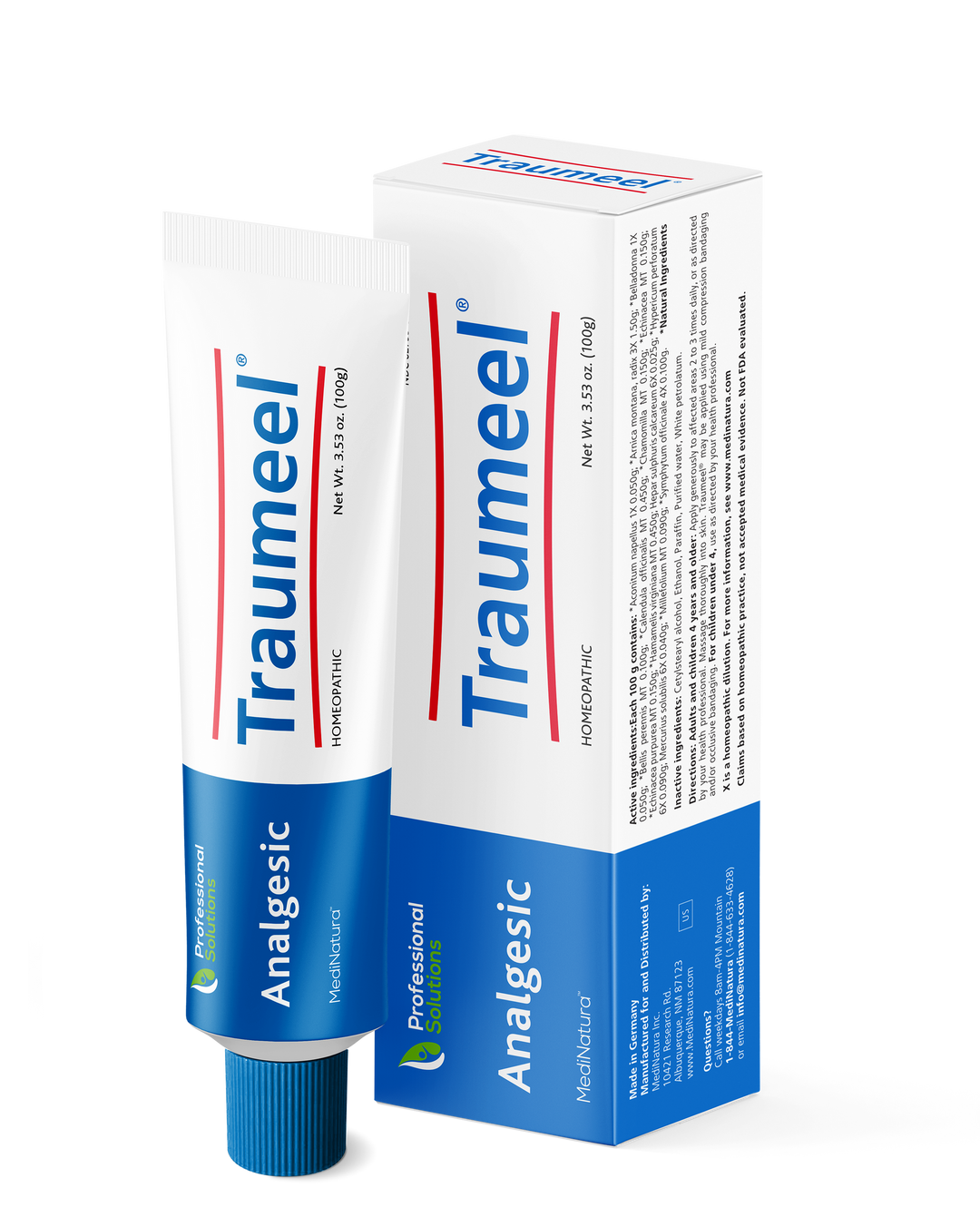 MediNatura Traumeel Ointment Arnica + 13 Active Ingredients for Muscles &amp; Joints - Made in Germany - 3.53 oz (2 Pack)