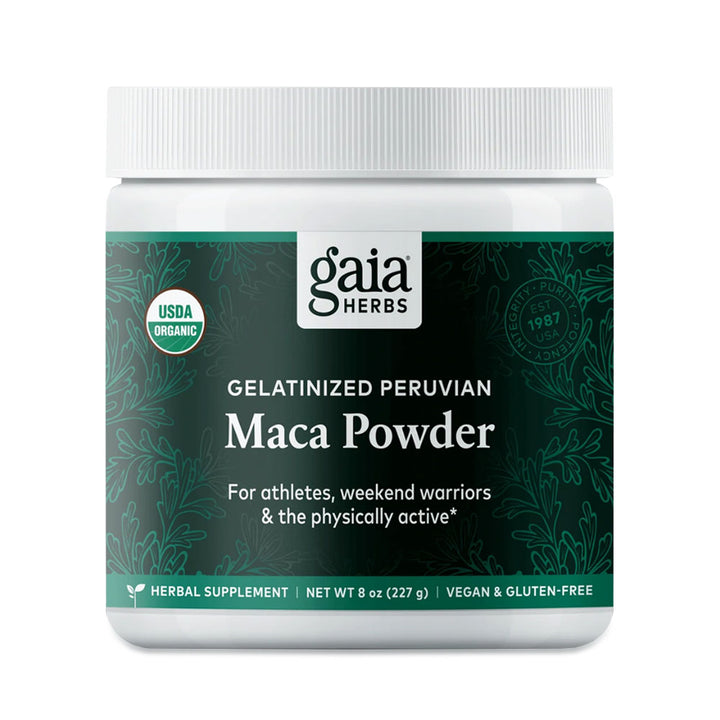 Gaia Herbs Maca Powder - Natural Energy Supplement - Supports and Maintains Healthy Energy and Stamina - Made with USDA Certified Organic Maca Root (Lepidium meyenii) - 8 Oz (69-Day Supply)